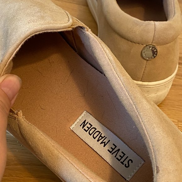 Steve Madden Gills Platform Tan Suede - Picture 8 of 12